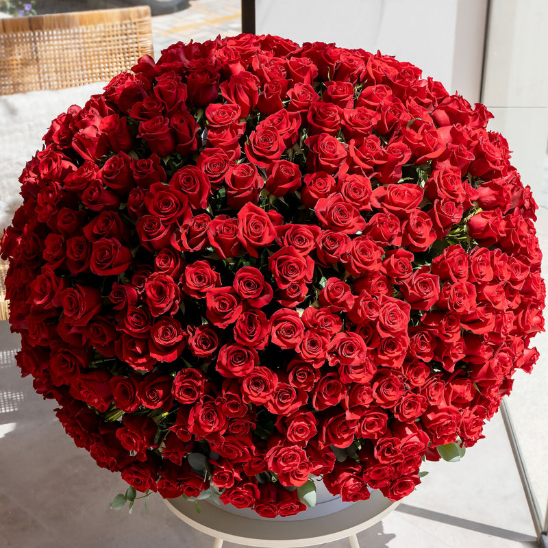 365 Red Roses Hatbox